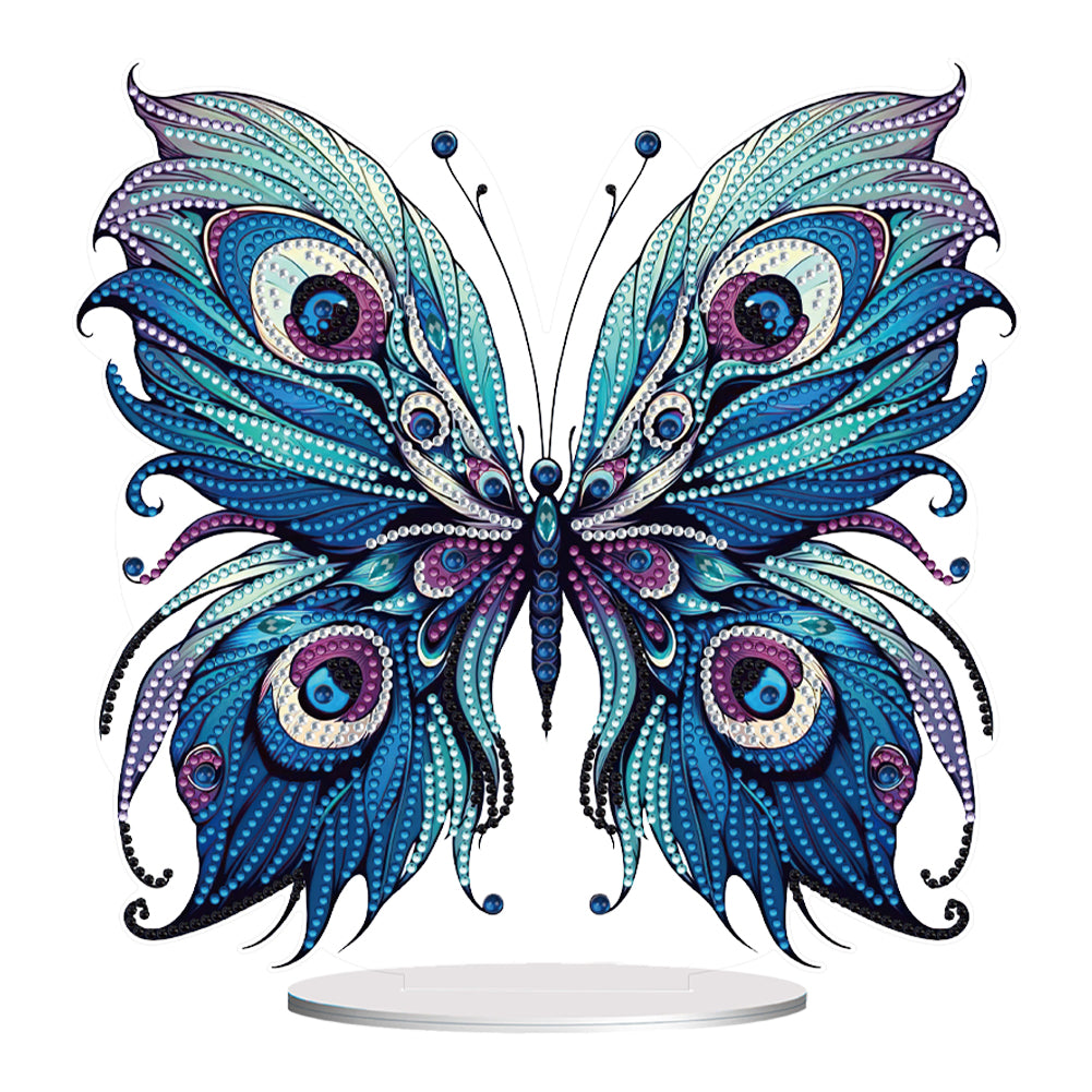 Handmade Beauty Butterfly Desktop Diamond Art Kits for Home Office Desktop Decor