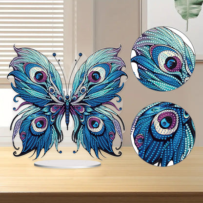 Handmade Beauty Butterfly Desktop Diamond Art Kits for Home Office Desktop Decor