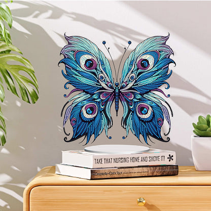 Handmade Beauty Butterfly Desktop Diamond Art Kits for Home Office Desktop Decor