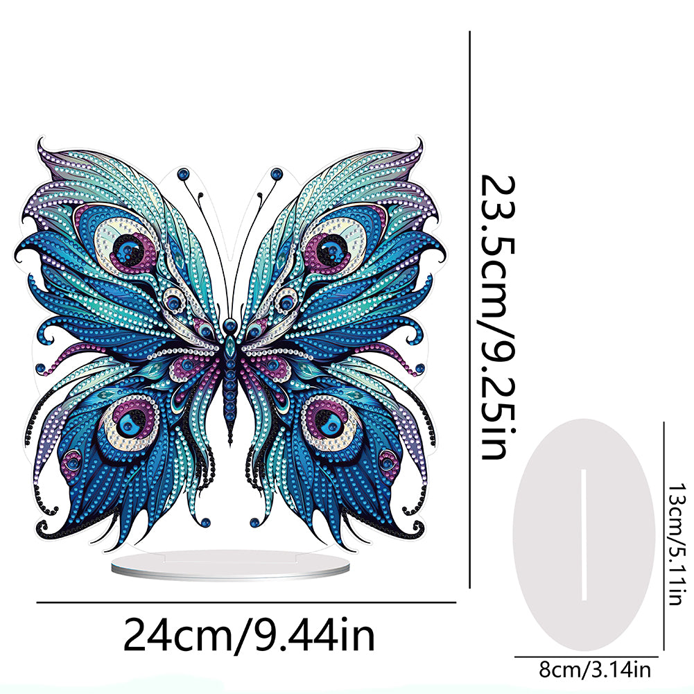 Handmade Beauty Butterfly Desktop Diamond Art Kits for Home Office Desktop Decor