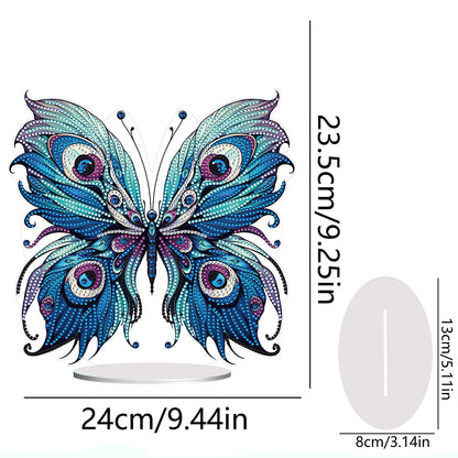 Handmade Beauty Butterfly Desktop Diamond Art Kits for Home Office Desktop Decor