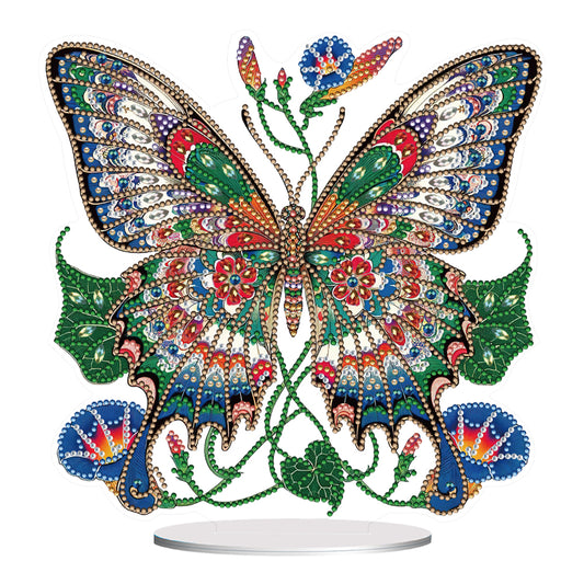 Handmade Beauty Butterfly Desktop Diamond Art Kits for Home Office Desktop Decor