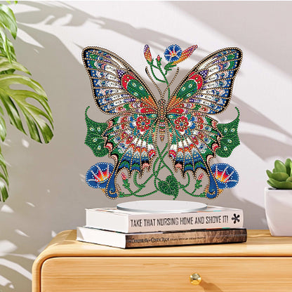 Handmade Beauty Butterfly Desktop Diamond Art Kits for Home Office Desktop Decor