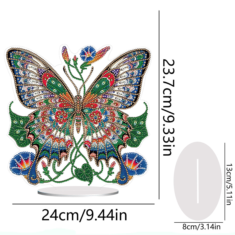 Handmade Beauty Butterfly Desktop Diamond Art Kits for Home Office Desktop Decor