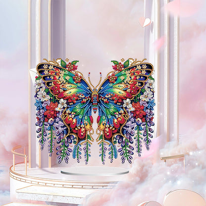 Handmade Beauty Butterfly Desktop Diamond Art Kits for Home Office Desktop Decor