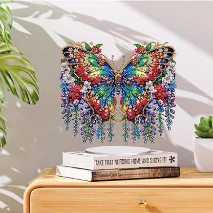 Handmade Beauty Butterfly Desktop Diamond Art Kits for Home Office Desktop Decor