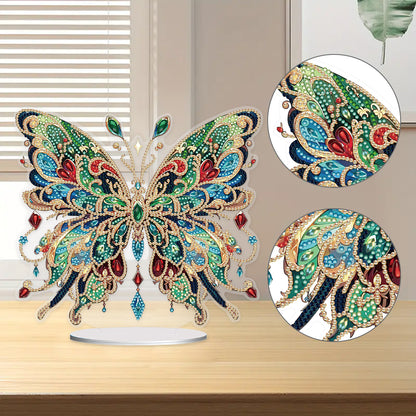 Handmade Beauty Butterfly Desktop Diamond Art Kits for Home Office Desktop Decor