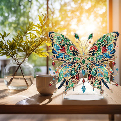 Handmade Beauty Butterfly Desktop Diamond Art Kits for Home Office Desktop Decor