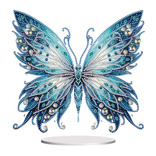 Handmade Beauty Butterfly Desktop Diamond Art Kits for Home Office Desktop Decor