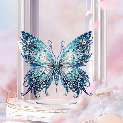 Handmade Beauty Butterfly Desktop Diamond Art Kits for Home Office Desktop Decor