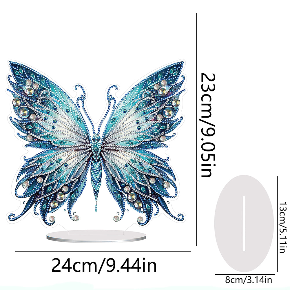 Handmade Beauty Butterfly Desktop Diamond Art Kits for Home Office Desktop Decor