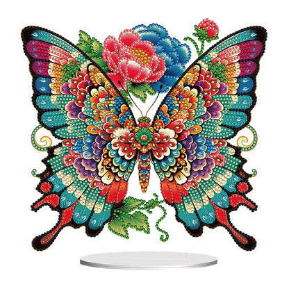 Handmade Beauty Butterfly Desktop Diamond Art Kits for Home Office Desktop Decor