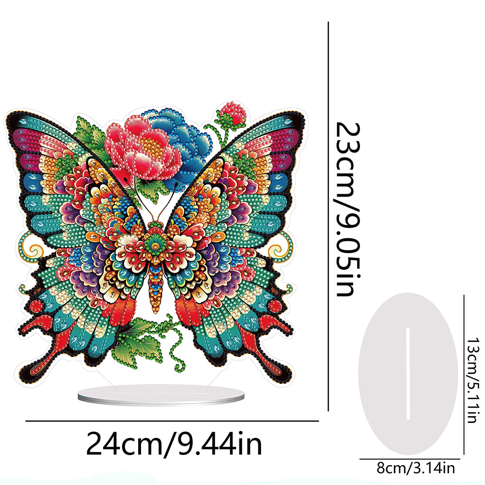 Handmade Beauty Butterfly Desktop Diamond Art Kits for Home Office Desktop Decor