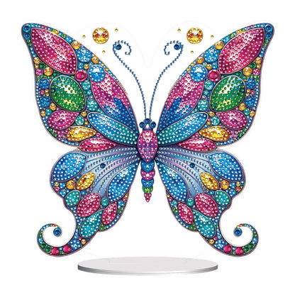 Handmade Beauty Butterfly Desktop Diamond Art Kits for Home Office Desktop Decor