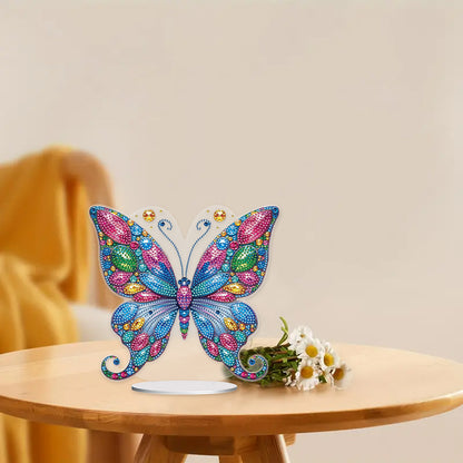 Handmade Beauty Butterfly Desktop Diamond Art Kits for Home Office Desktop Decor