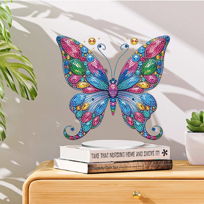 Handmade Beauty Butterfly Desktop Diamond Art Kits for Home Office Desktop Decor