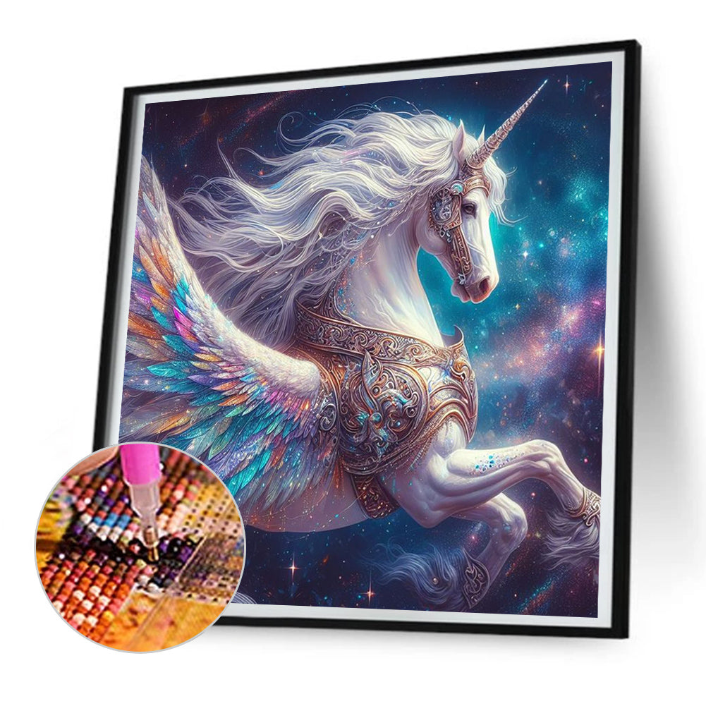 Unicorn - Full Round Drill Diamond Painting 30*30CM