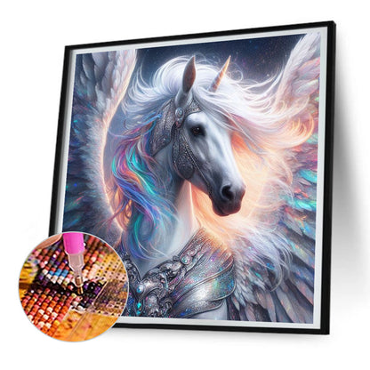 Colorful Unicorn - Full Round Drill Diamond Painting 30*30CM