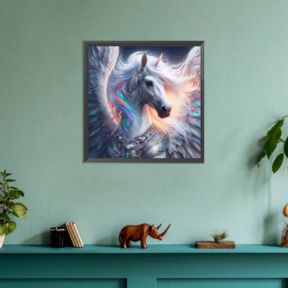 Colorful Unicorn - Full Round Drill Diamond Painting 30*30CM