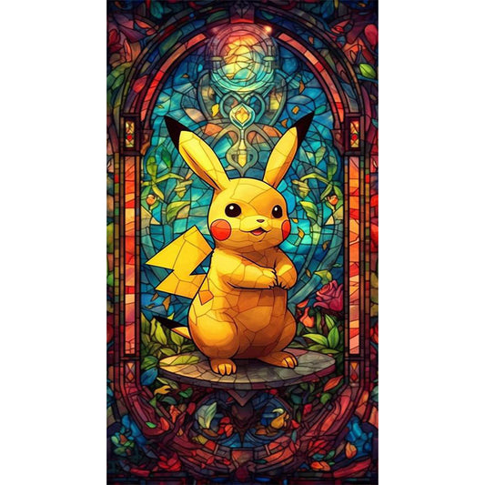 Pikachu - Full Round Drill Diamond Painting 30*60CM