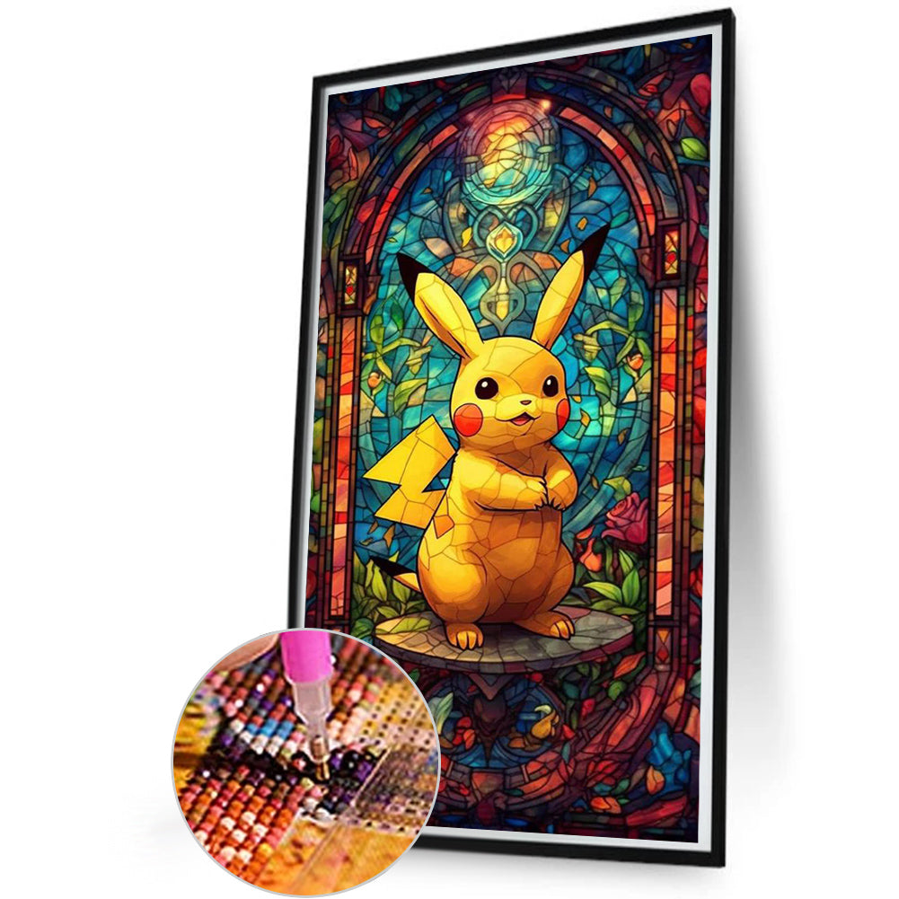 Pikachu - Full Round Drill Diamond Painting 30*60CM