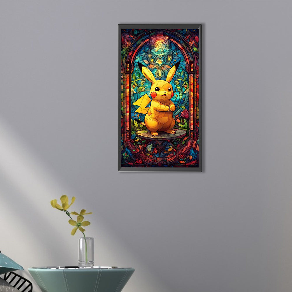 Pikachu - Full Round Drill Diamond Painting 30*60CM