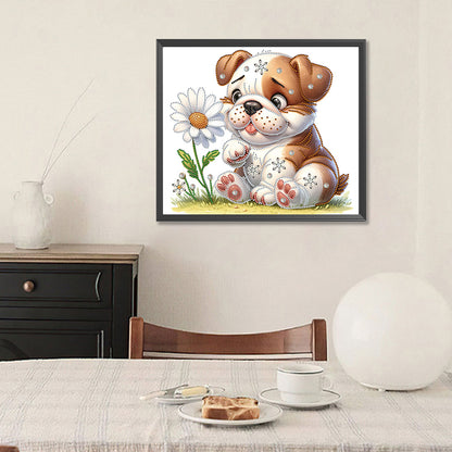 Bulldog - Special Shaped Drill Diamond Painting 35*30CM