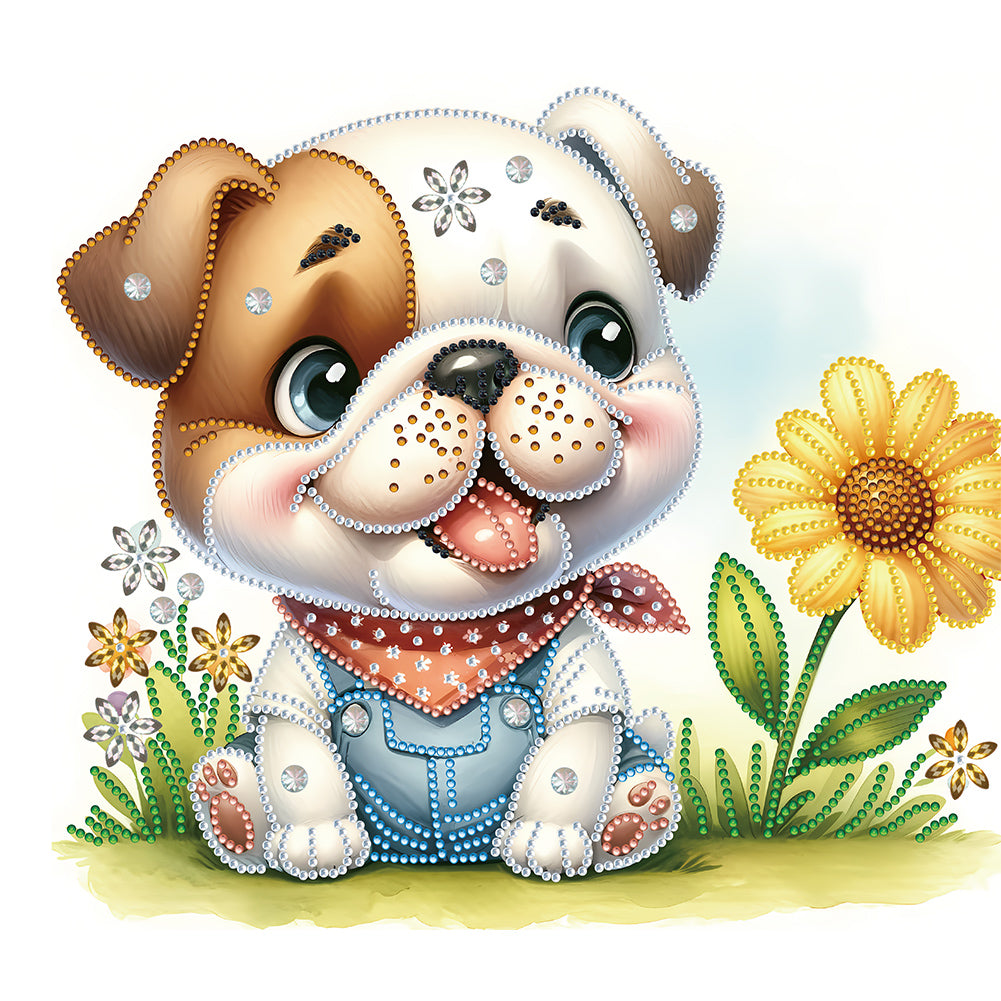 Bulldog - Special Shaped Drill Diamond Painting 35*30CM