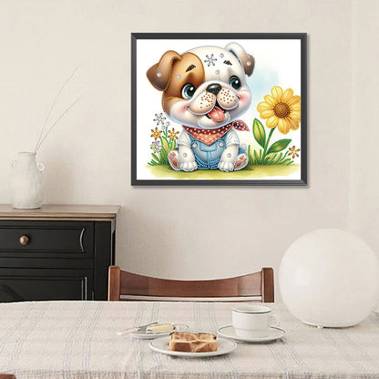 Bulldog - Special Shaped Drill Diamond Painting 35*30CM