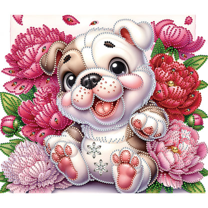 Bulldog - Special Shaped Drill Diamond Painting 35*30CM