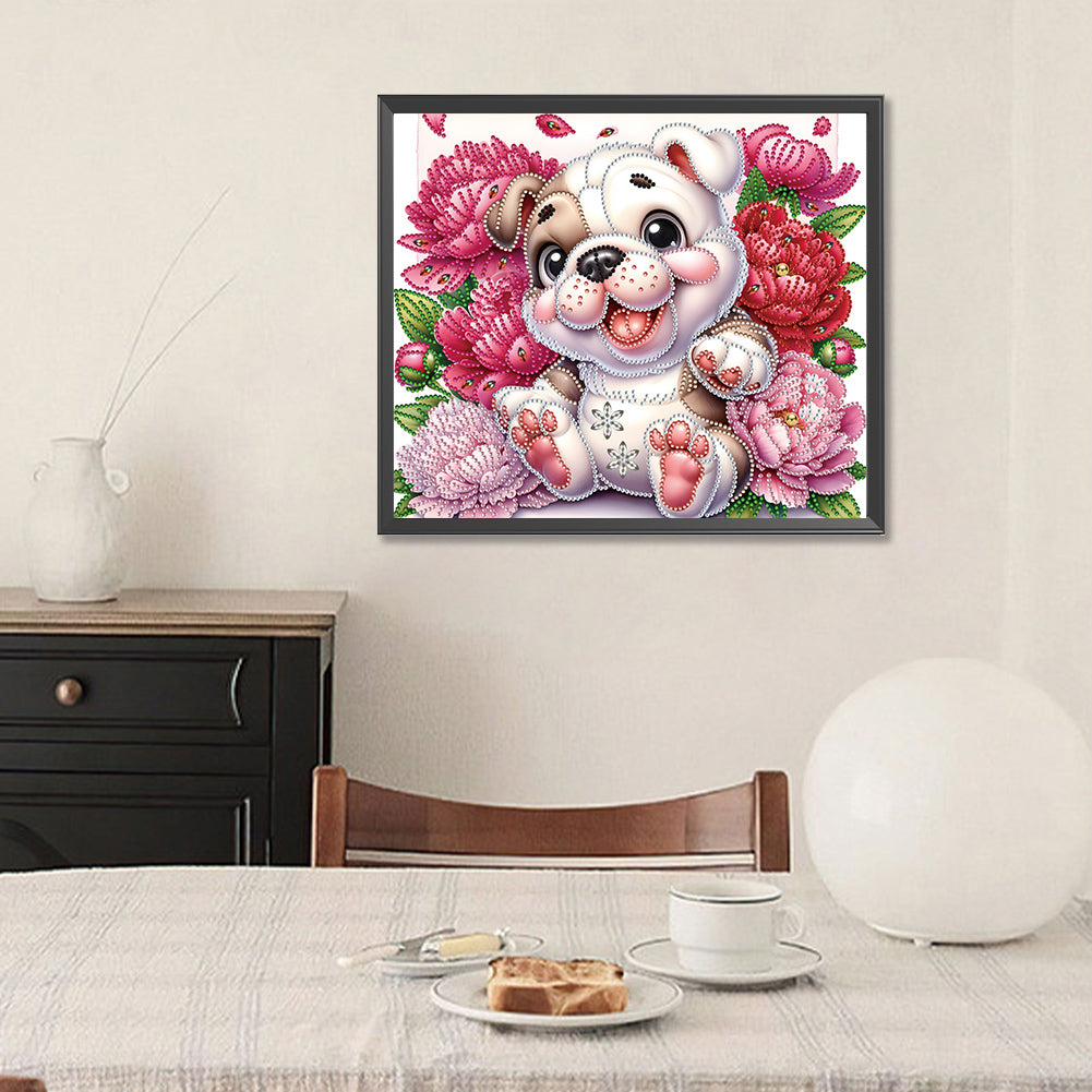 Bulldog - Special Shaped Drill Diamond Painting 35*30CM