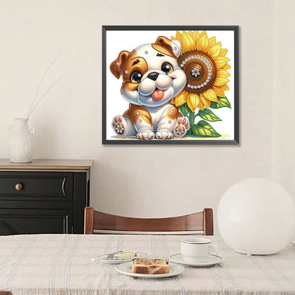 Bulldog - Special Shaped Drill Diamond Painting 35*30CM