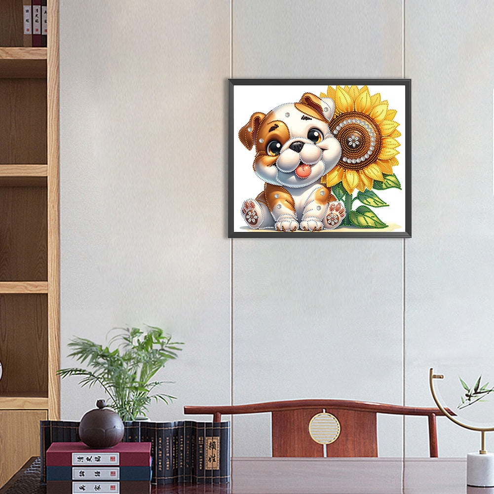 Bulldog - Special Shaped Drill Diamond Painting 35*30CM