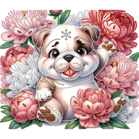 Bulldog - Special Shaped Drill Diamond Painting 35*30CM