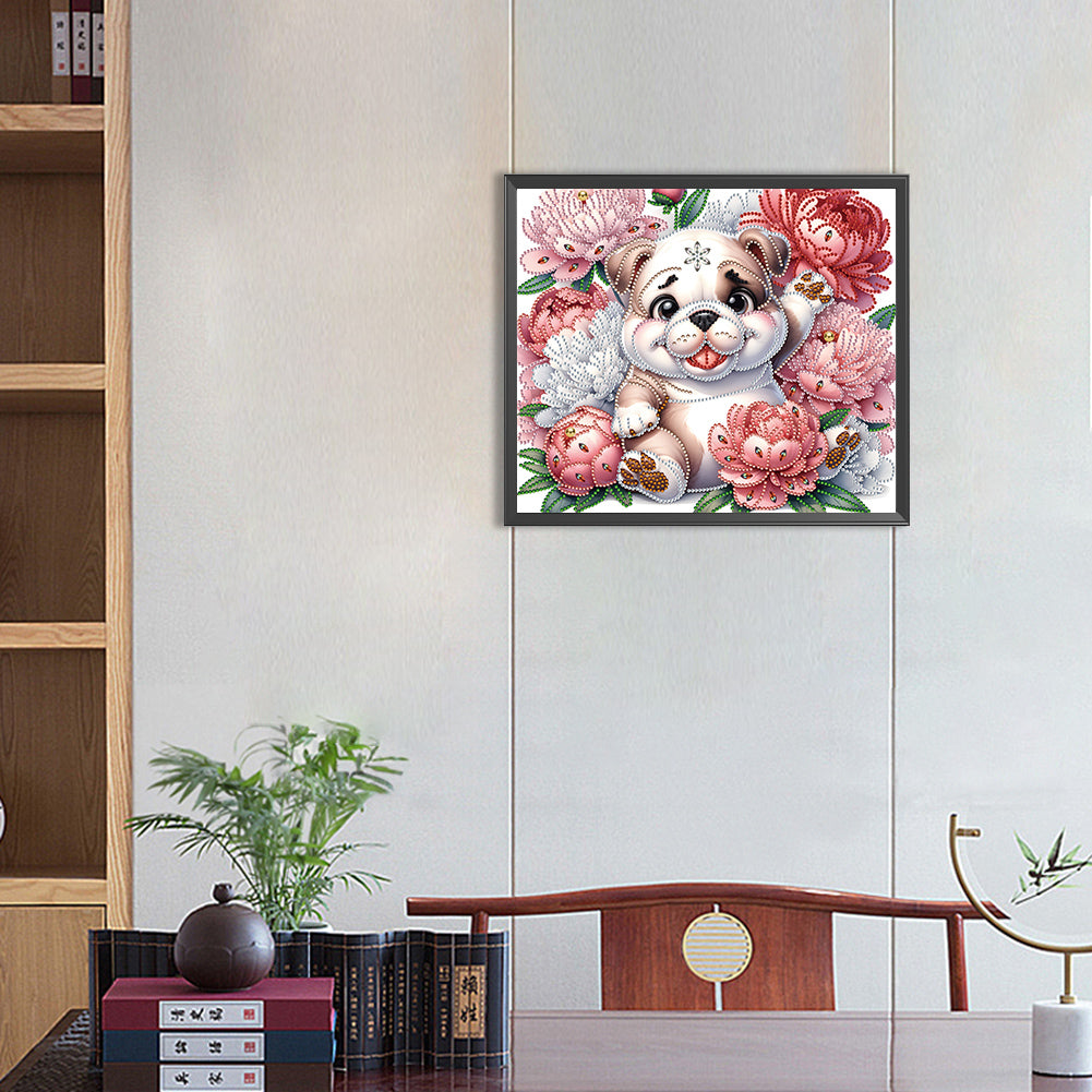 Bulldog - Special Shaped Drill Diamond Painting 35*30CM