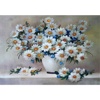 Small Daisy Flower - 11CT Stamped Cross Stitch 60*47CM