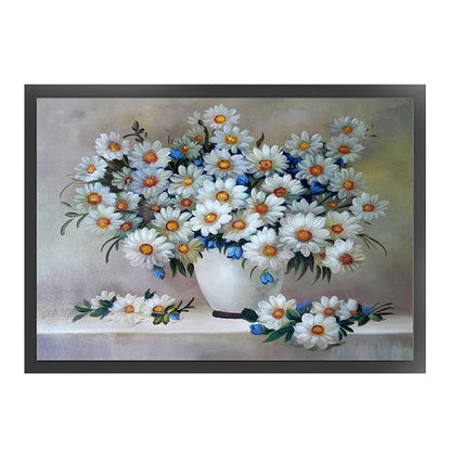 Small Daisy Flower - 11CT Stamped Cross Stitch 60*47CM