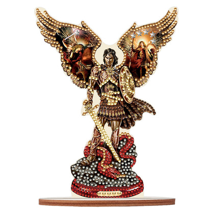 Special Shape Desktop Diamond Art Kits Knight Angel Desktop Decor (Knight Angel)