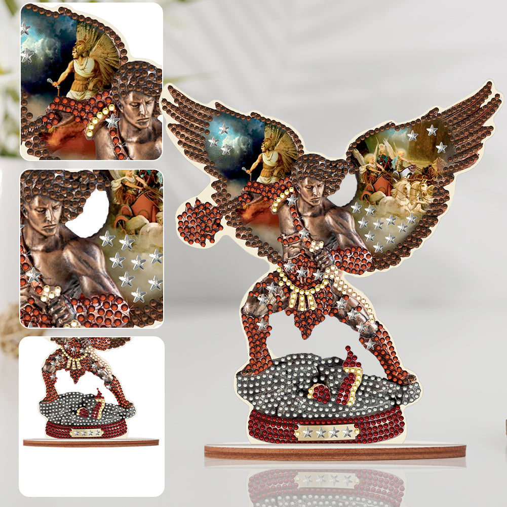 Special Shape Desktop Diamond Art Kits Cartoon Angel Desktop Decor (Angel)