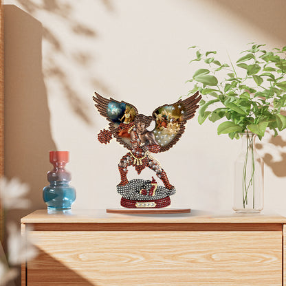 Special Shape Desktop Diamond Art Kits Cartoon Angel Desktop Decor (Angel)