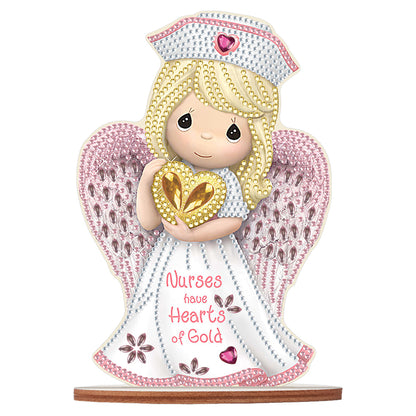 Special Shape Desktop Diamond Art Kits Nurse Angel Desktop Art (Nurse Angel)