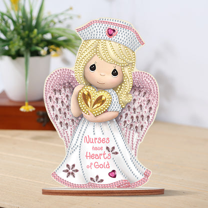 Special Shape Desktop Diamond Art Kits Nurse Angel Desktop Art (Nurse Angel)