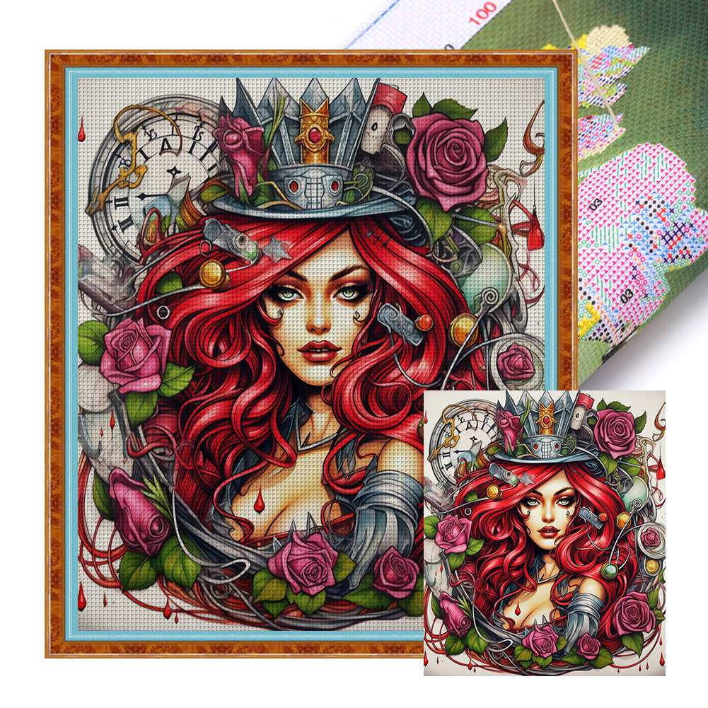 Girl - 11CT Stamped Cross Stitch 40*45CM