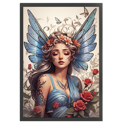 Butterfly Girl - 14CT Stamped Cross Stitch 40*60CM