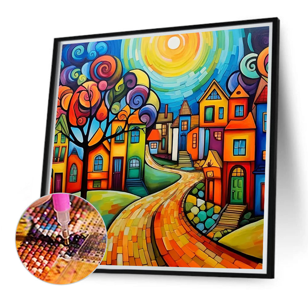 Color House - Full Round Drill Diamond Painting 40*40CM