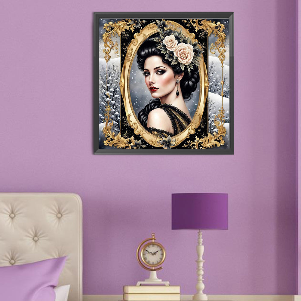 Noble Lady - Full Round Drill Diamond Painting 50*50CM