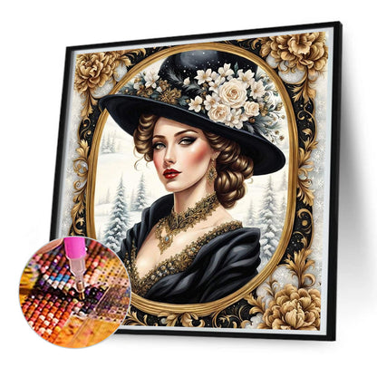 Noble Lady - Full Round Drill Diamond Painting 50*50CM
