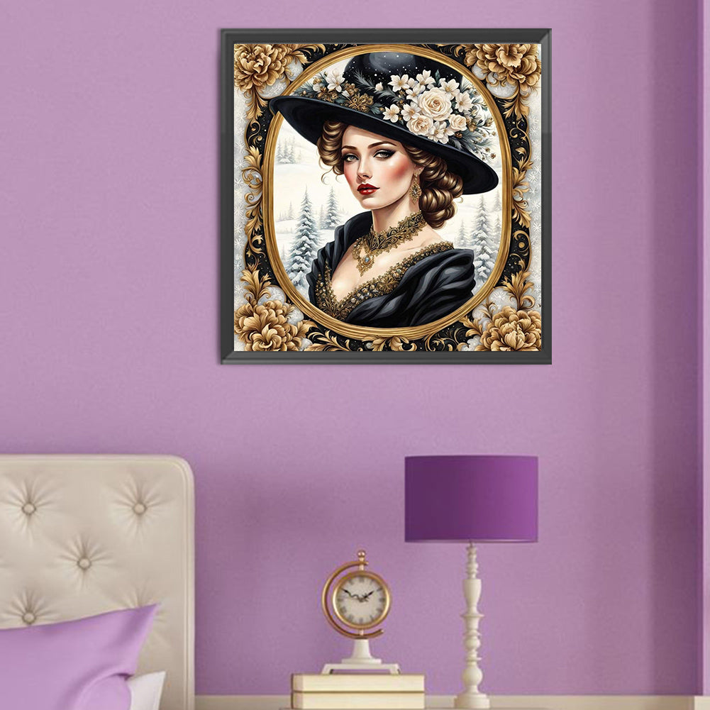 Noble Lady - Full Round Drill Diamond Painting 50*50CM