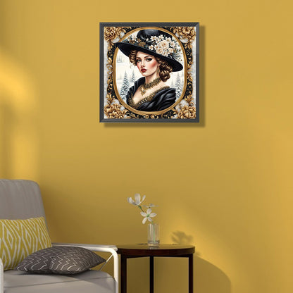 Noble Lady - Full Round Drill Diamond Painting 50*50CM