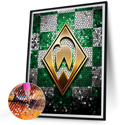 Werder Bremen Logo - Full Round Drill Diamond Painting 30*40CM